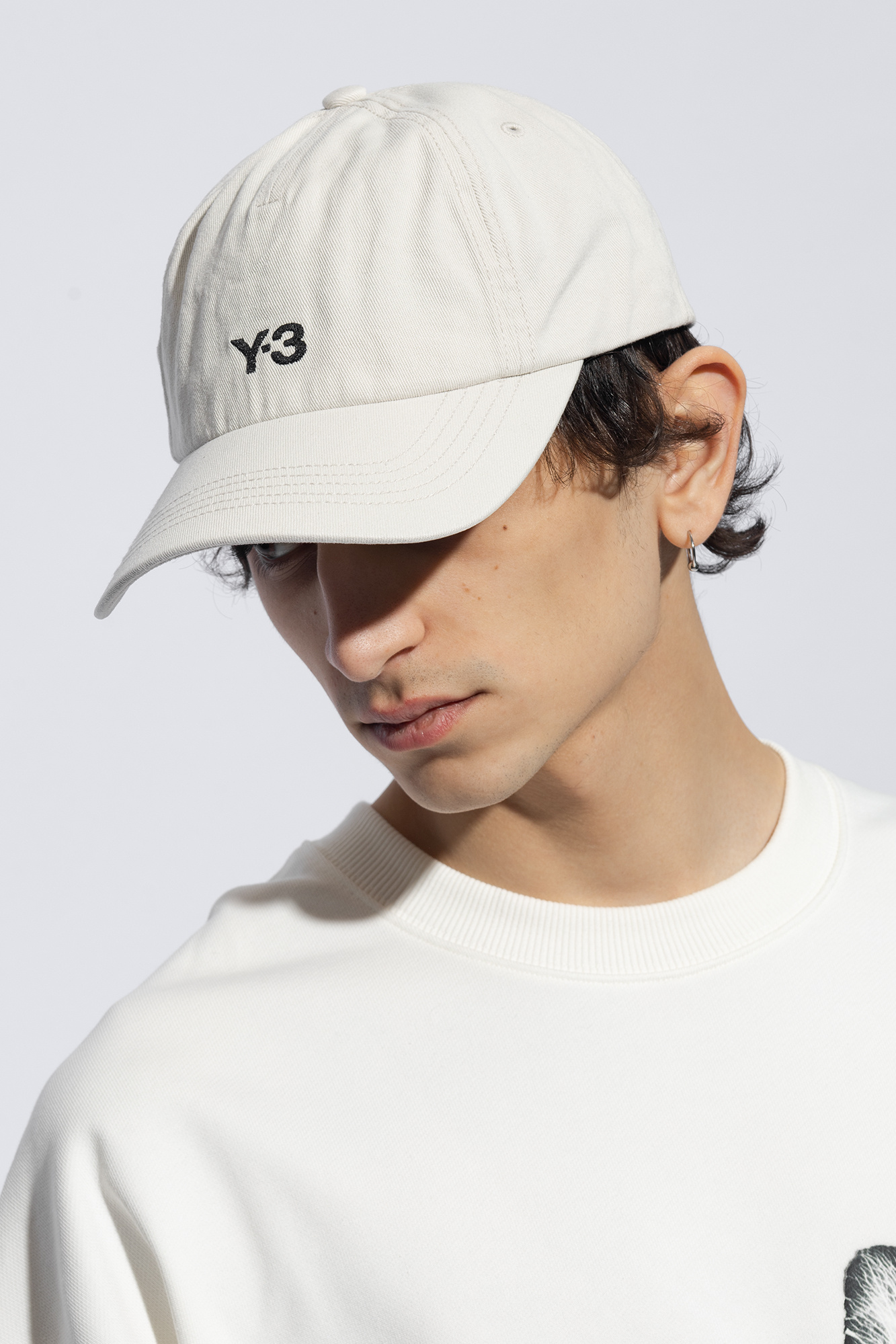 Cream Baseball cap with logo Y - 3 Yohji Yamamoto